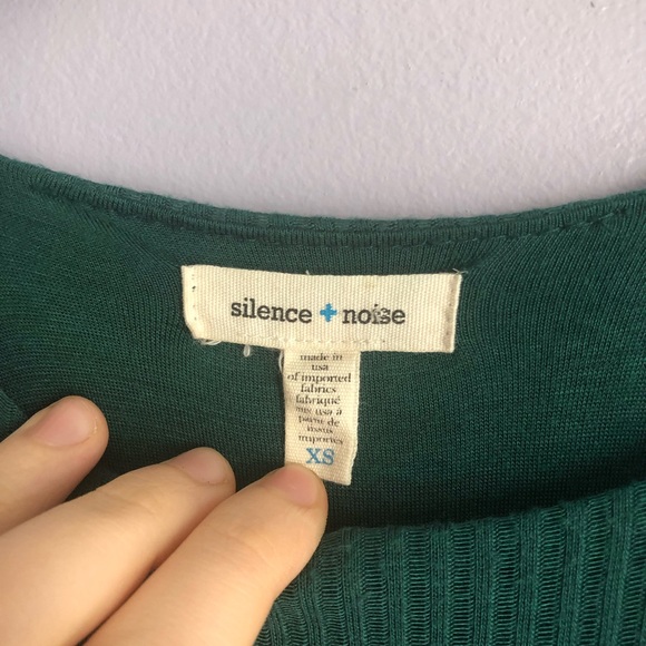 UO Silence + Noise Green Halter Trapeze Dress - Picture 4 of 5